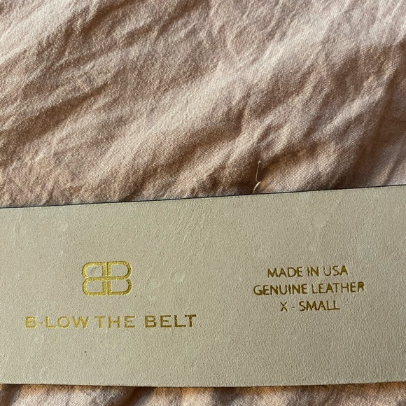 Antonia Leather Belt With Pearl Buckle main image 7